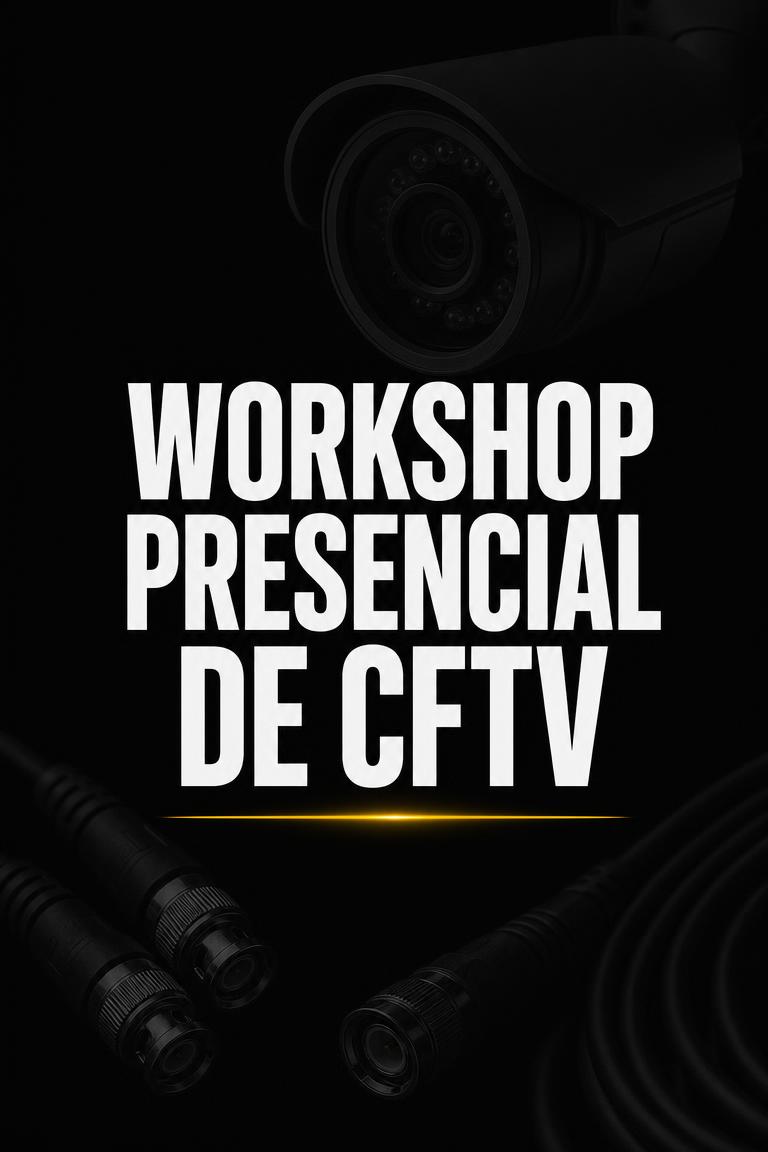 Capa do curso WORKSHOP PRESENCIAL DE CFTV